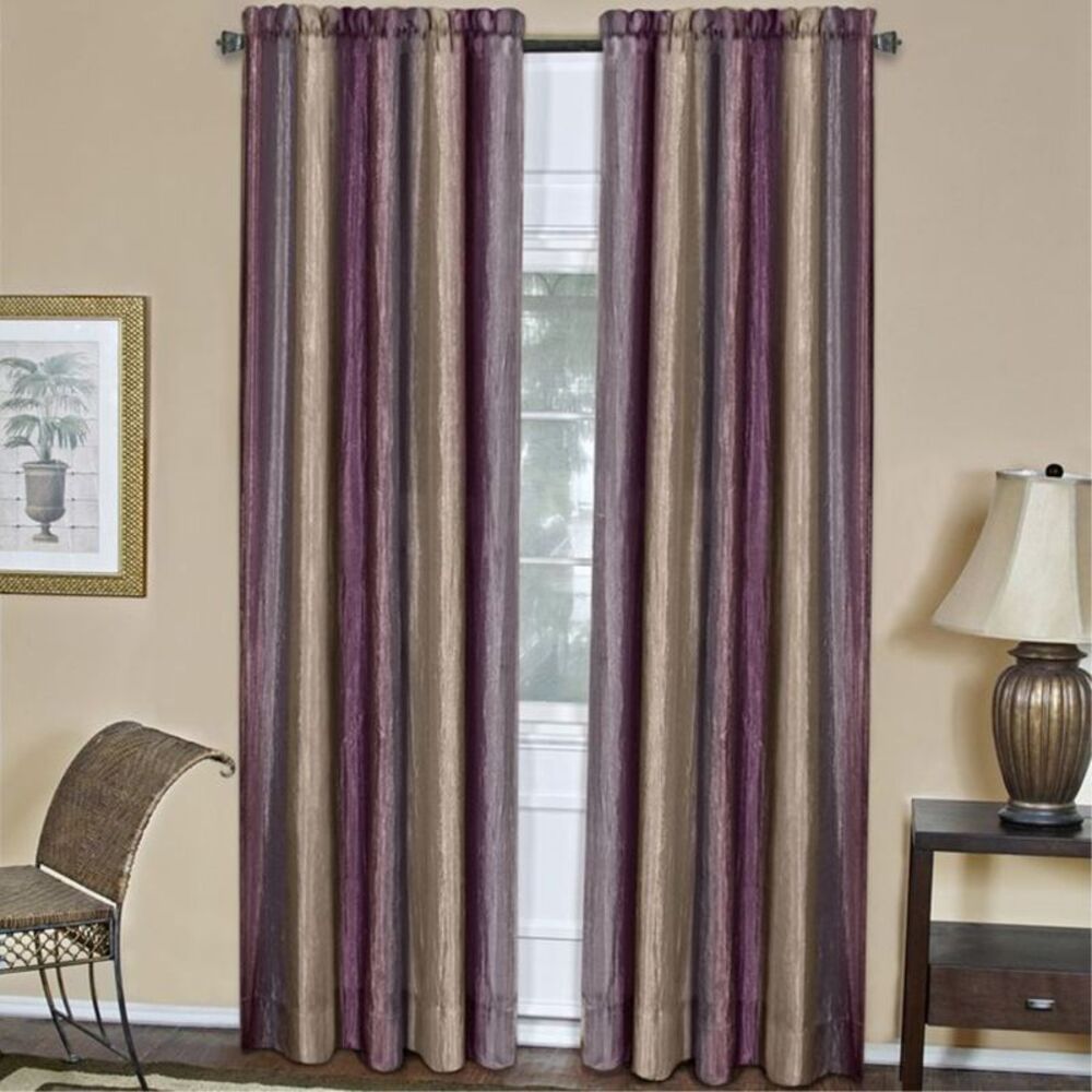 Ergode Ombre Window Curtain Panel 50x84 - Aubergine